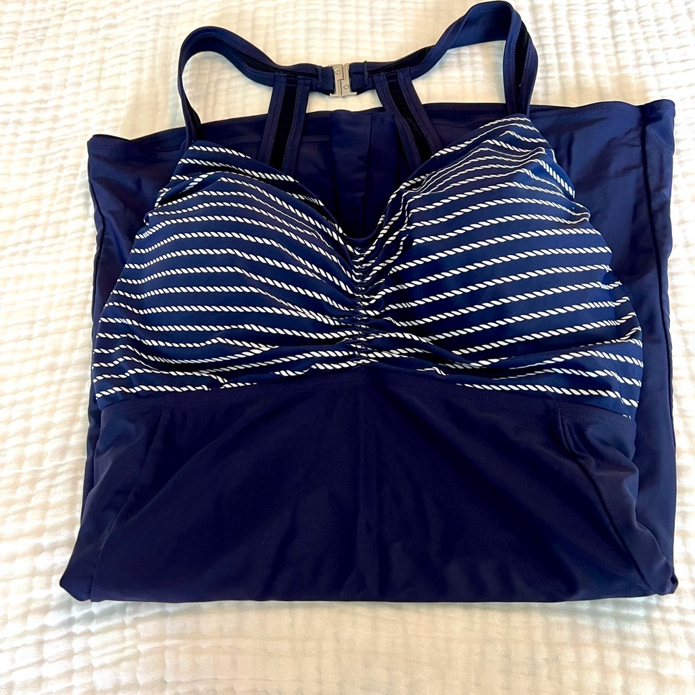 Avenue Navy Swim Dress